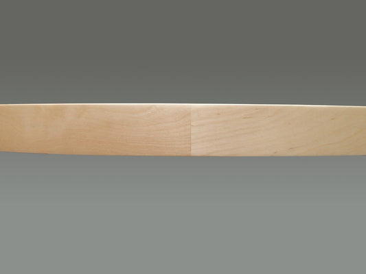 Lazy Daisy Banded Wood Full Kidney-Shaped Lazy Susan for Corner Base Cabinets
