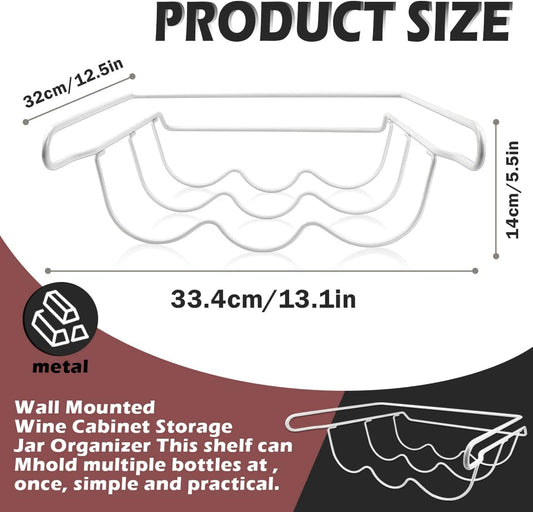 Refrigerator Wine Rack Water Bottle Holder Stackable Drink Bottles Shelf Wine Storage Display Stand for Refrigerator, Kitchen Cabinet, Bar