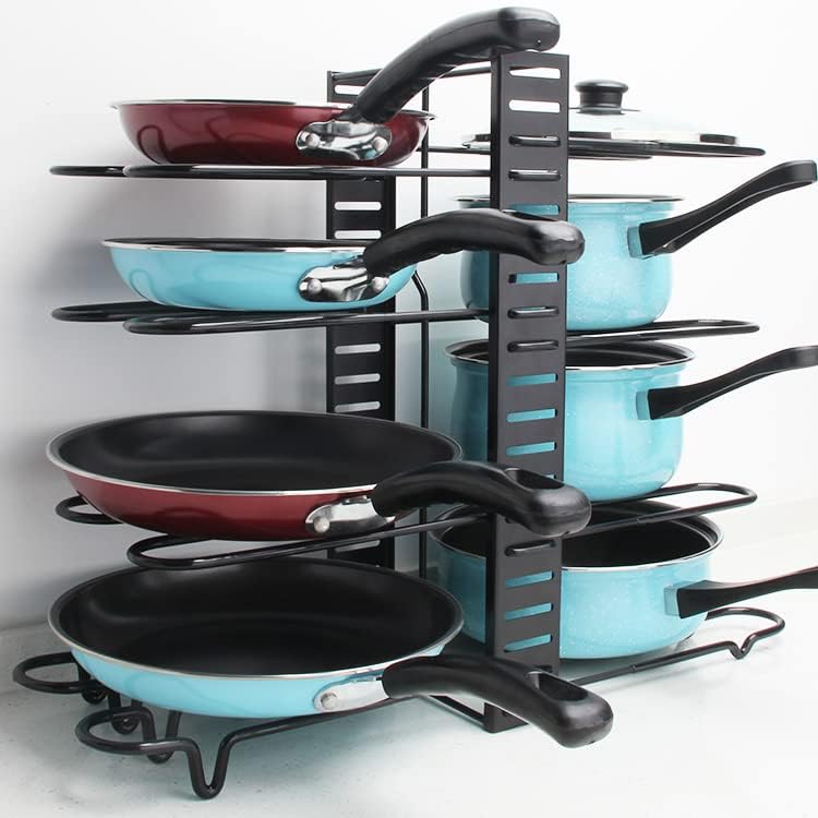 Felibeaco Adjustable Pots and Pans Organizer Under Cabinet, 3 DIY Assembly