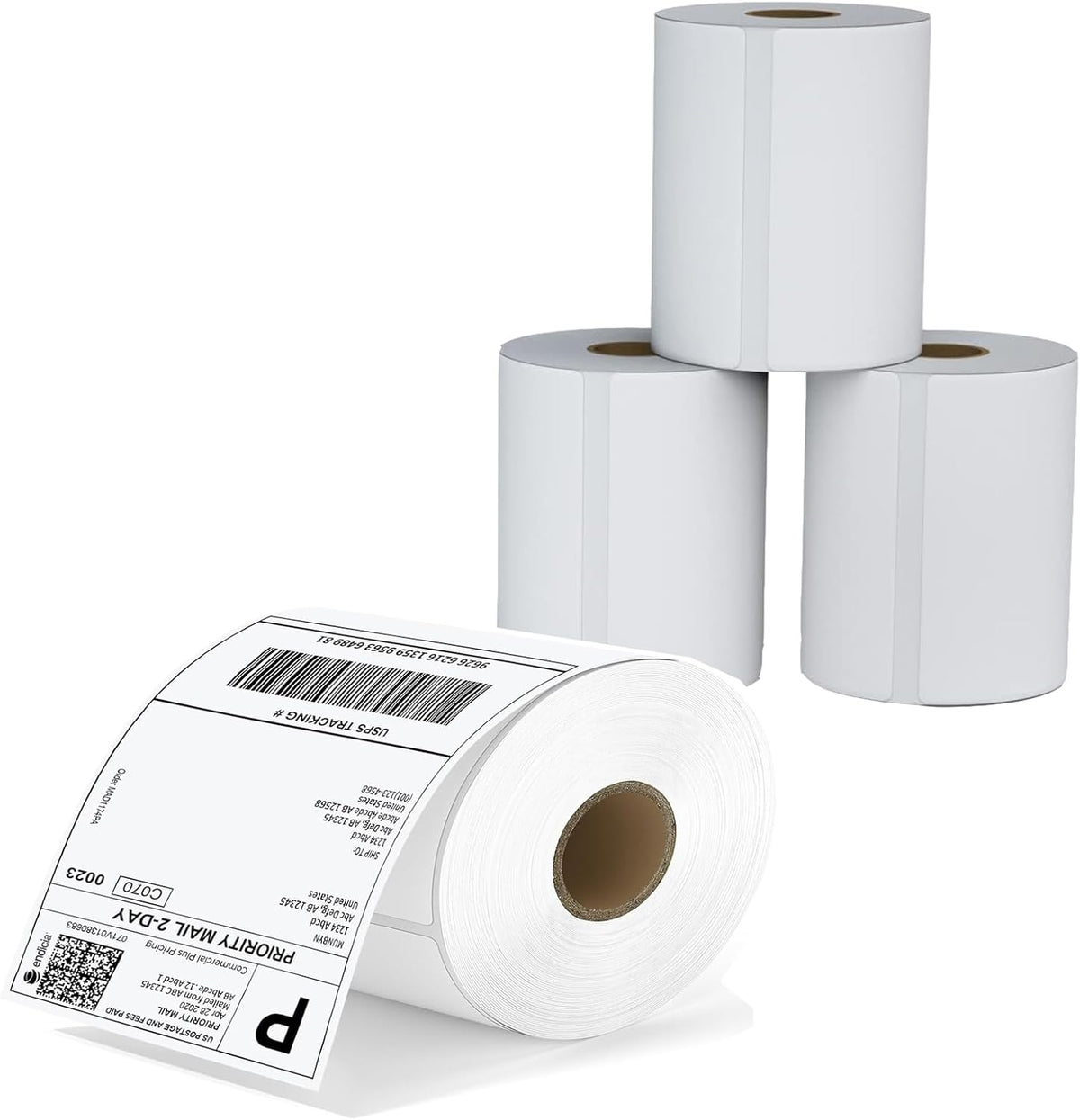 Direct Thermal Label 2x1, Thermal Labels for Barcodes, Return Address, File Folders - Barcode Stickers Compatible with Rollo, Munbyn, Zebra, Godex - 1Roll, 1000 Lable