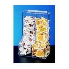 Cal-Mil 925 Divided Condiment Organizer, 8.5" Width x 4" Diameter x 12" Height, Clear
