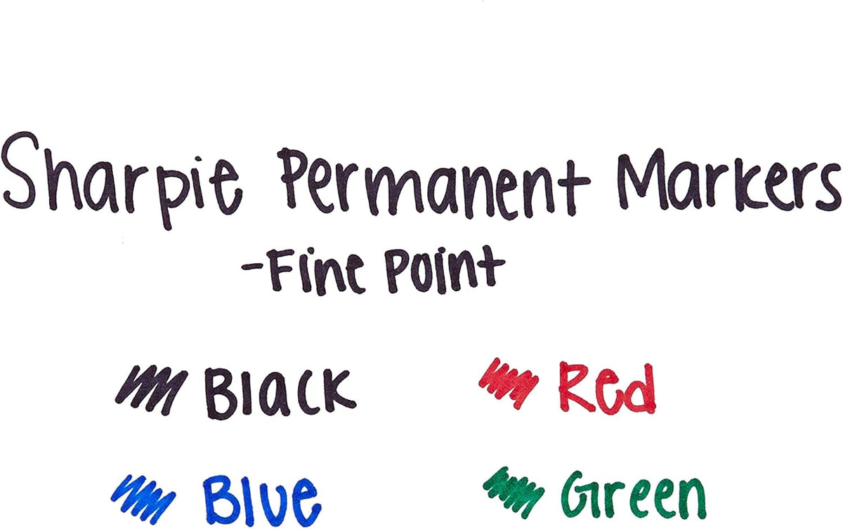 Extreme Permanent Markers, Fine Point, Black, 4 Count - Fade Resistant Against Both Wet and Dry Outdoor Elements