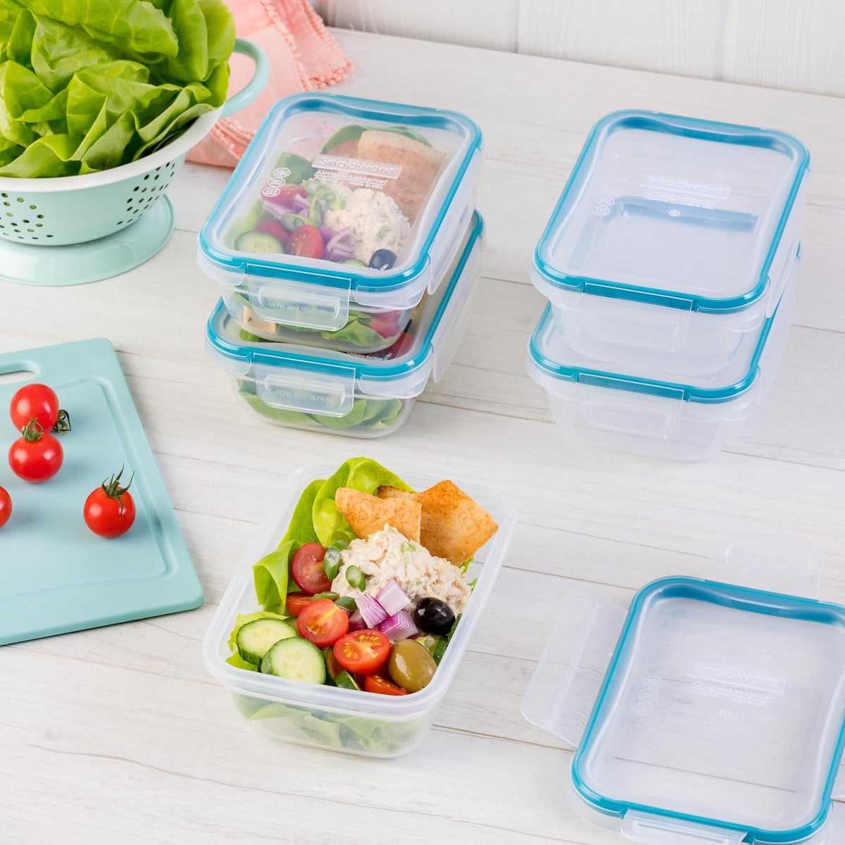 Plastic Total Solution (5-Pack, 3-Cup) Food Storage Containers Set