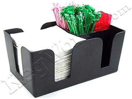 Winco Condiment Caddy 6 Compartment, Plastic