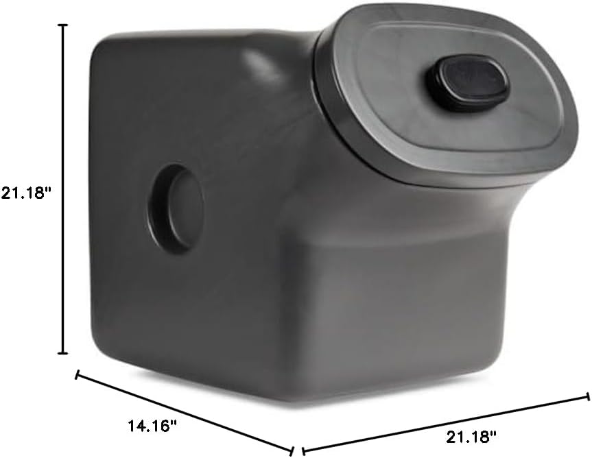 Reddy by Petco Black Airtight Food Storage Container for Dogs Medium 25 lbs.