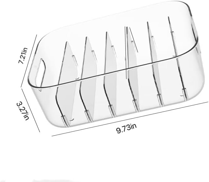Kitchen Organiser,Multi-Compartment Spice Packet Storage Box Suitable For Kitchen,Fridge And Spice,Tea Bag,Seasoning Packet Storage(Creamy White)