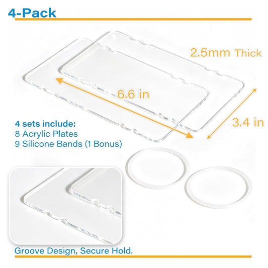 4 Pack Freeze Flat Breastmilk Storage Organizer, Space-Saving