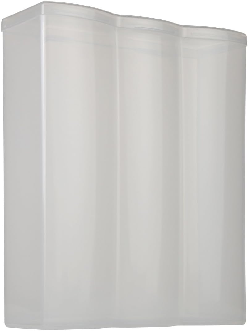 Home-X Convenient Cracker & Cookie Keeper - Airtight Storage Containers Perfect for Preserving Freshness - Saltine Cracker & Cookie Keeper - Crush-Proof Round & Square - 3 Rows