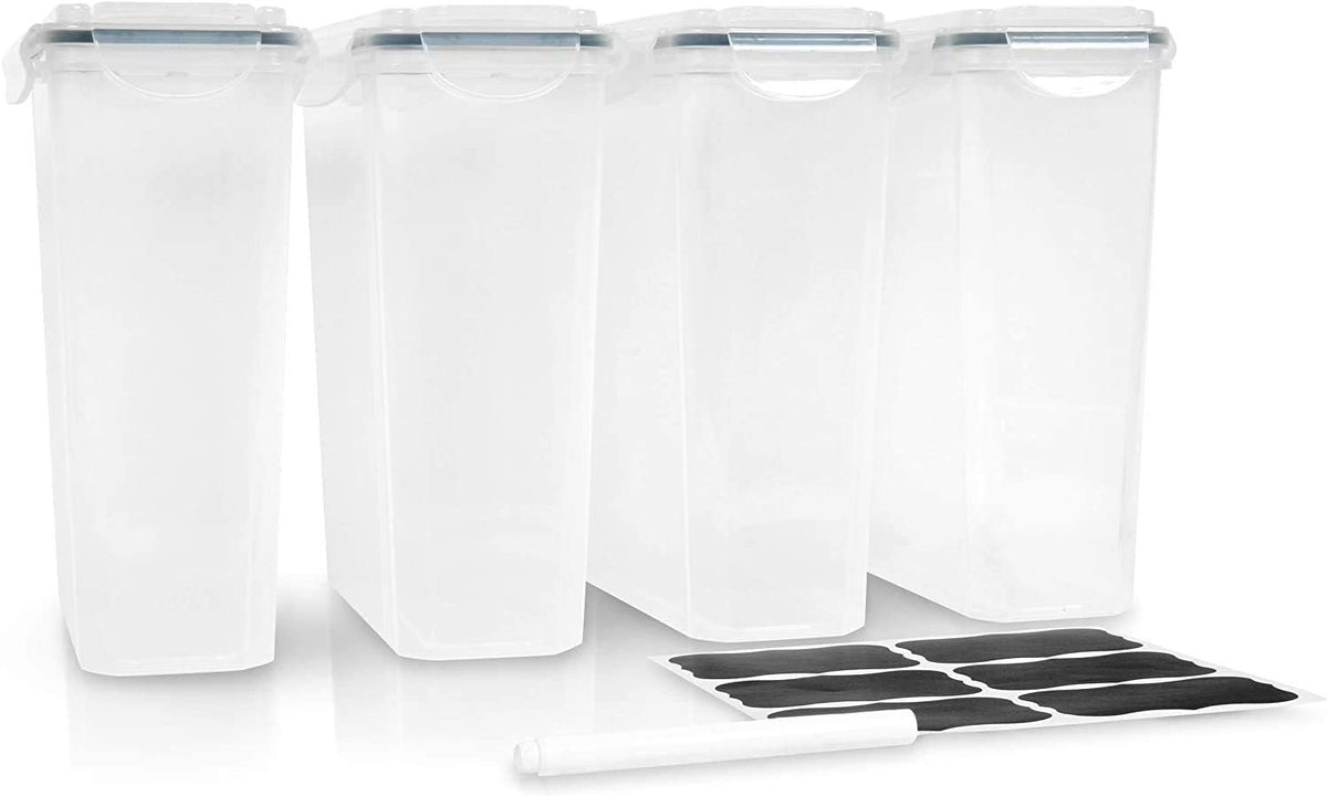 Cereal Containers Storage Set Large (6 Pack) Airtight Food Storage Containers for Kitchen & Pantry Organization, Cereal Storage Container Set for Crunchiness, 6 Pack