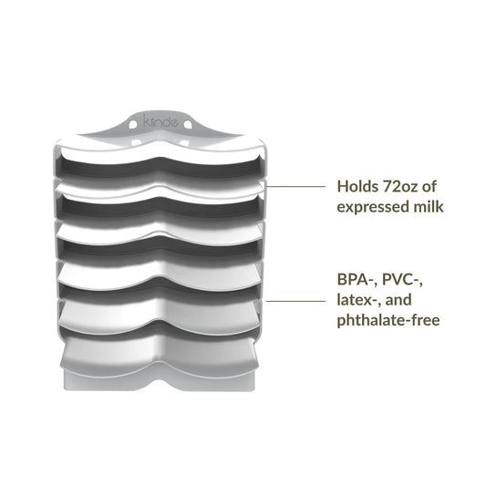 Keeper Breast Milk Bags and Baby Food Pouches Organizer, Freezer Storage