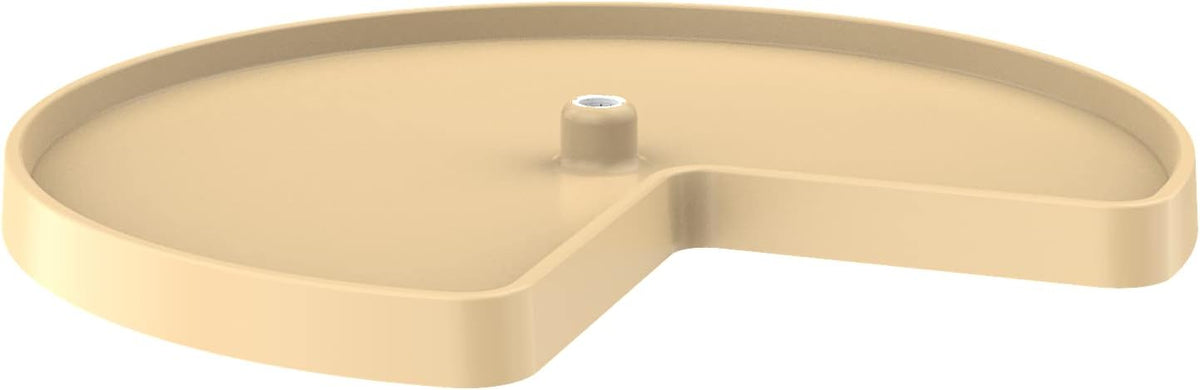 Value Line Polymer Kidney-Shaped Lazy Susan Shelf for Corner Base Cabinets