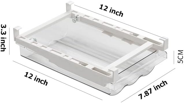 IVAILEX Egg Holder for Refrigerator, Fridge Egg Storage Tray, Clear Plastic Egg Drawer for Refrigerator, Space Saver Egg Storage Container & Organizer
