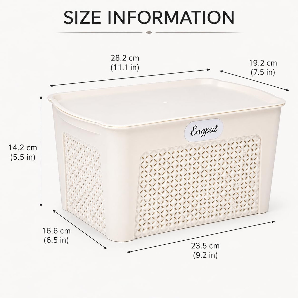 Onion and Potato Storage Bins,Stackable Plastic Vegetable Storage Baskets with Lid,Potato and Onion Storage Bin for Pantry,White Kitchen Storages Organization for Produce,Fruit,Bread,Snack Box