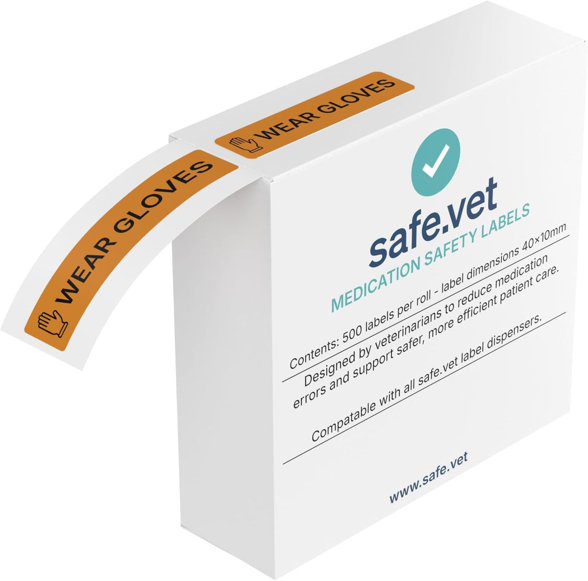 Dispensed Medication Veterinary Pharmacy Labels | Roll of 500 | Clinical-Grade Color-Coded Stickers for Medication Bottles (Refrigerate)