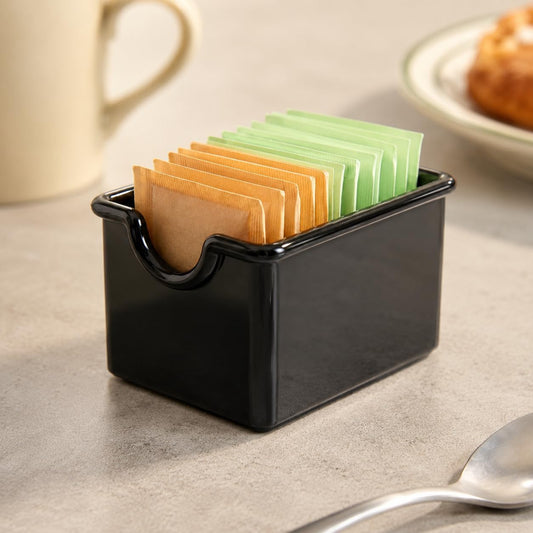 New Star Foodservice Plastic Sugar Packet Holder, Clear, Set of 12