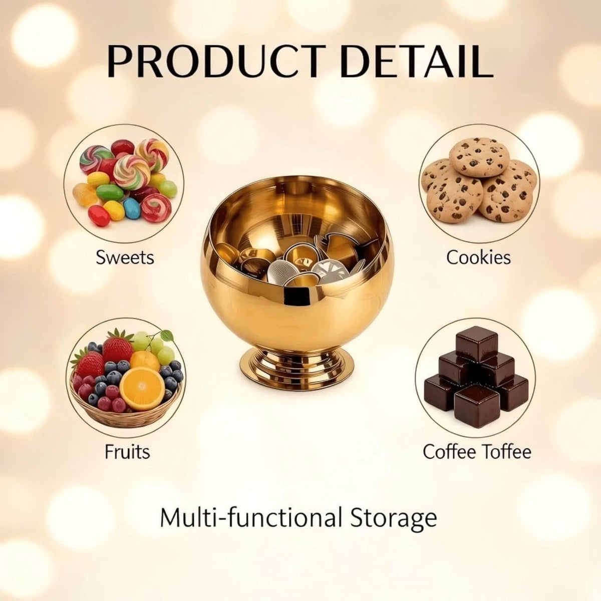Coffee Pod Holder-Coffee Pod Storage-K Cup Holder-Espresso Pod Holder-Coffee Pod Organizer(GOLD