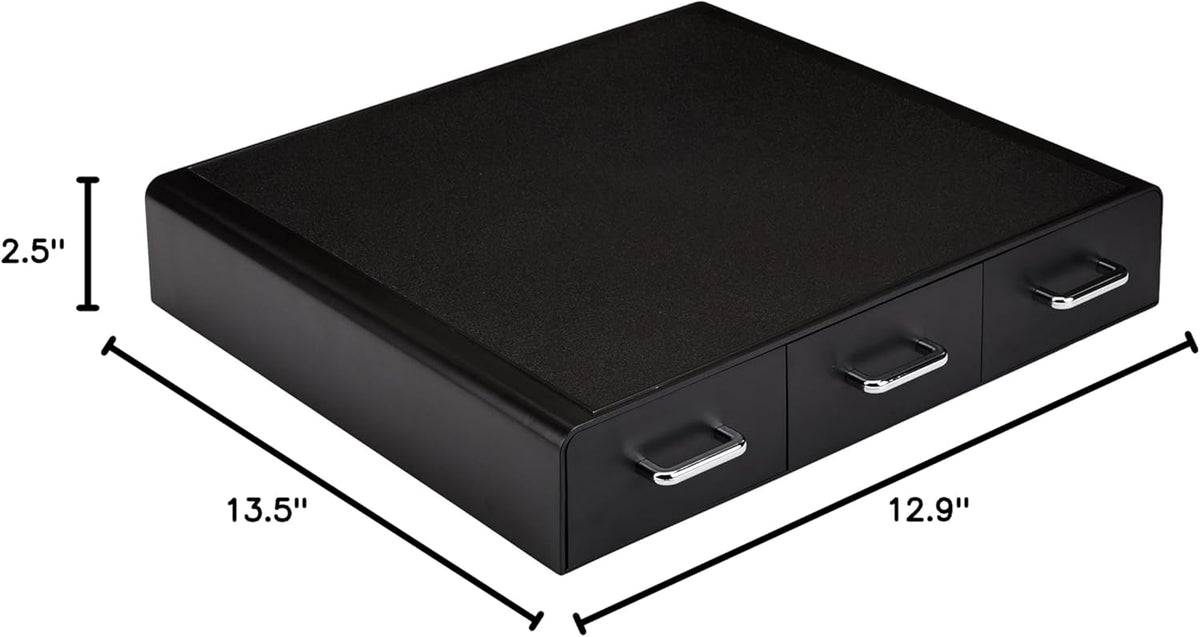Amazon Basics K-Cup Compatible Coffee Pod Storage Drawer, 3 Easy-Open Drawers, 36 Pod Capacity, Black