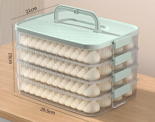4-Layer Stackable Cookie Container Set | Airtight Food Storage for Cookies, Snacks & More - Keep Treats Fresh, Organized in Kitchen or Pantry