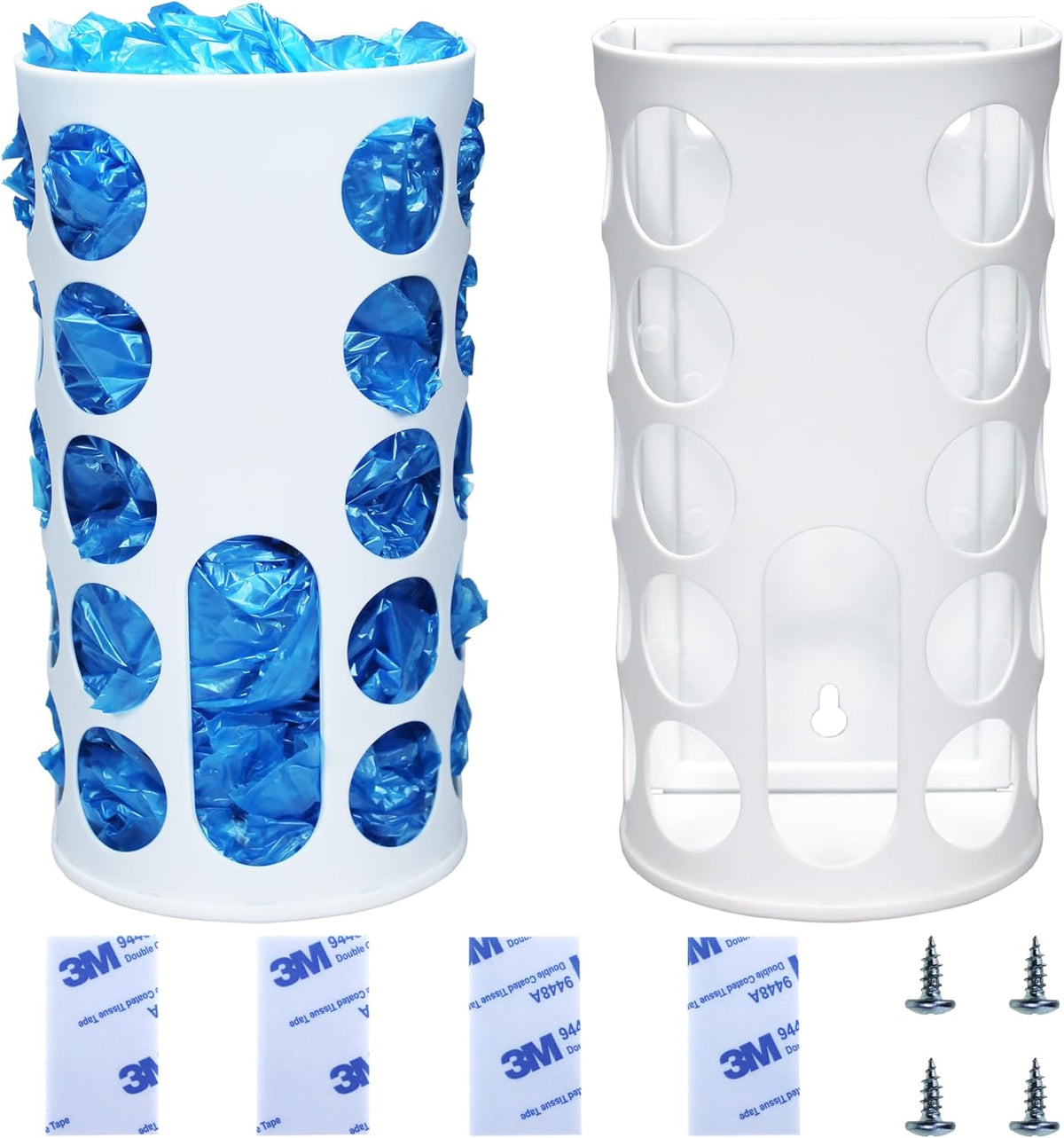 Kitchen Sink & Closet Grocery Plastic Bag Holder & Dispenser, Wall-Mounted Space Saver
