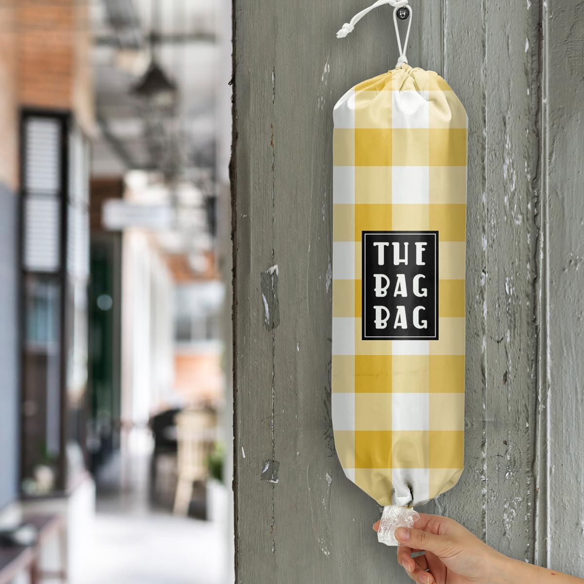 Plastic Bag Organizer, Shopping Bag holder, Wall Mount Plastic Bags Holders for grocery bags, Kitchen Washable Storage Dispenser, Carrier Storage Organizer Extra Large(23" x 9")