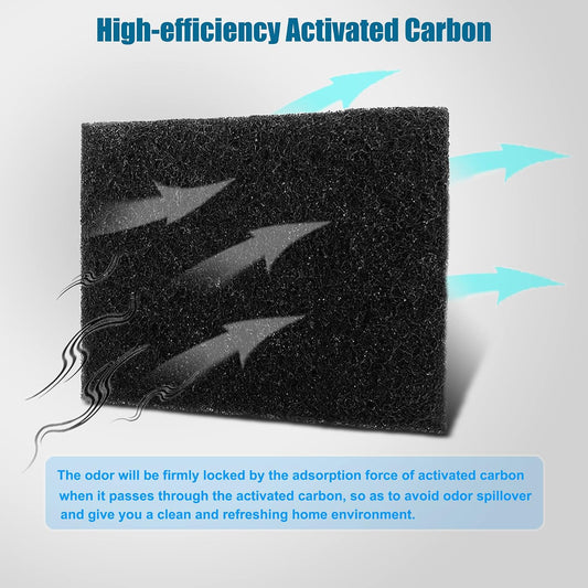 6 Pack Trash Can Odor Absorbing Charcoal Deodorizer Filter Refills