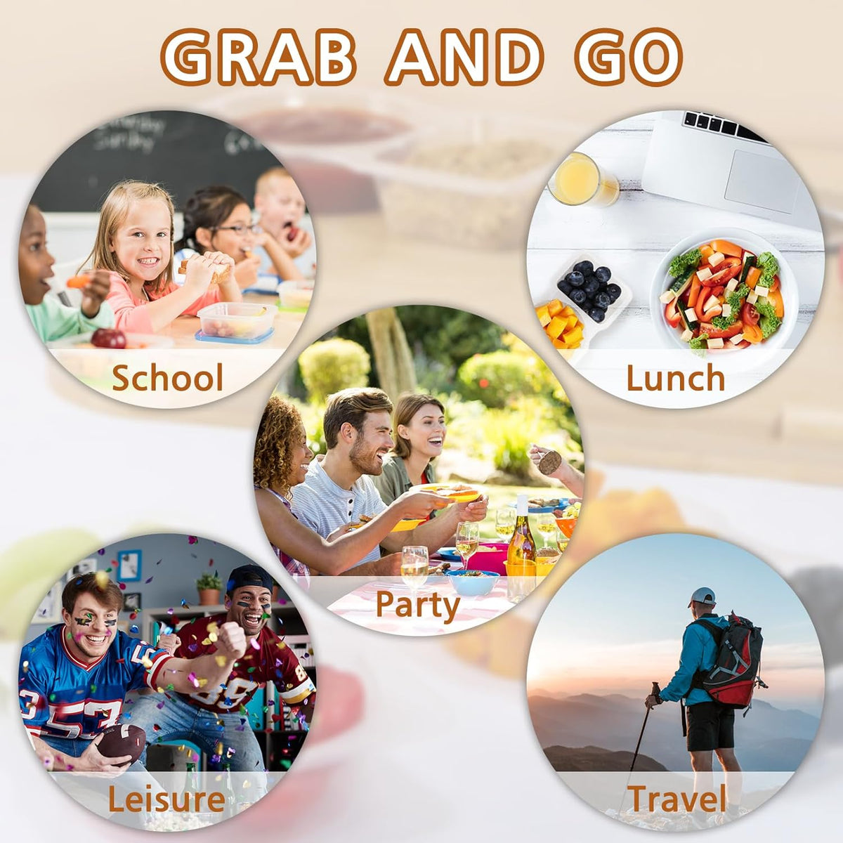 Reusable Snack Containers With Lids, Double Compartment Snack Pack Containers, Portion Control, Meal Prep, Ideal For On-The-Go Mini Sauce Boxes & Lunchable Snack Packs For Kids