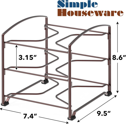 Simple Houseware Kitchen Wrap Organizer Rack, White