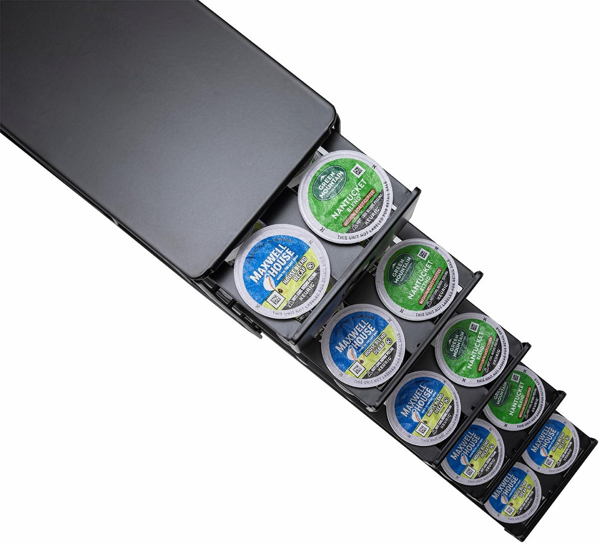 FlagShip K Cup Holder 3 Tier Coffee Pod Holder for K Cup Organizer Save Space Countertop Kitchen (42 Pods Capacity)