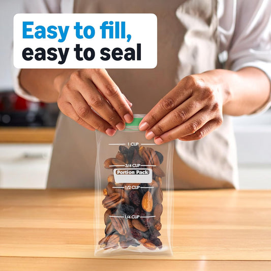 Amazon Basics Reclosable Food Storage Snack Bags