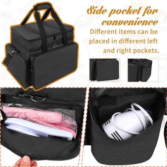 Baking Supplies Storage Case,Cake Decorating Storage Baking Supplies Organization for Bakers/Pastry Chefs,Cupcake Cookie Decorating Kit Organizer for Beginners and Cake Lovers