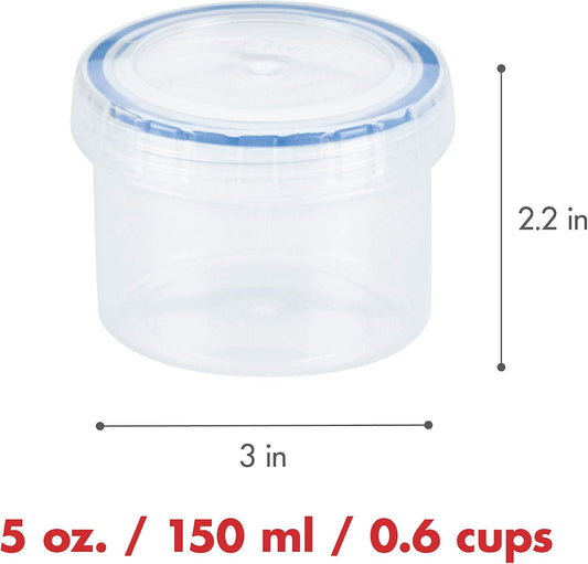 LOCK & LOCK Easy Essentials Twist Food Storage lids/Airtight containers, BPA Free, Tall-44 oz-for Pasta, Clear