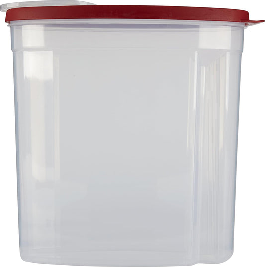 Rubbermaid Flex and Seal Cereal Keeper, 1.5 Gallon, BPA-Free, Clear with Red Lid, Airtight