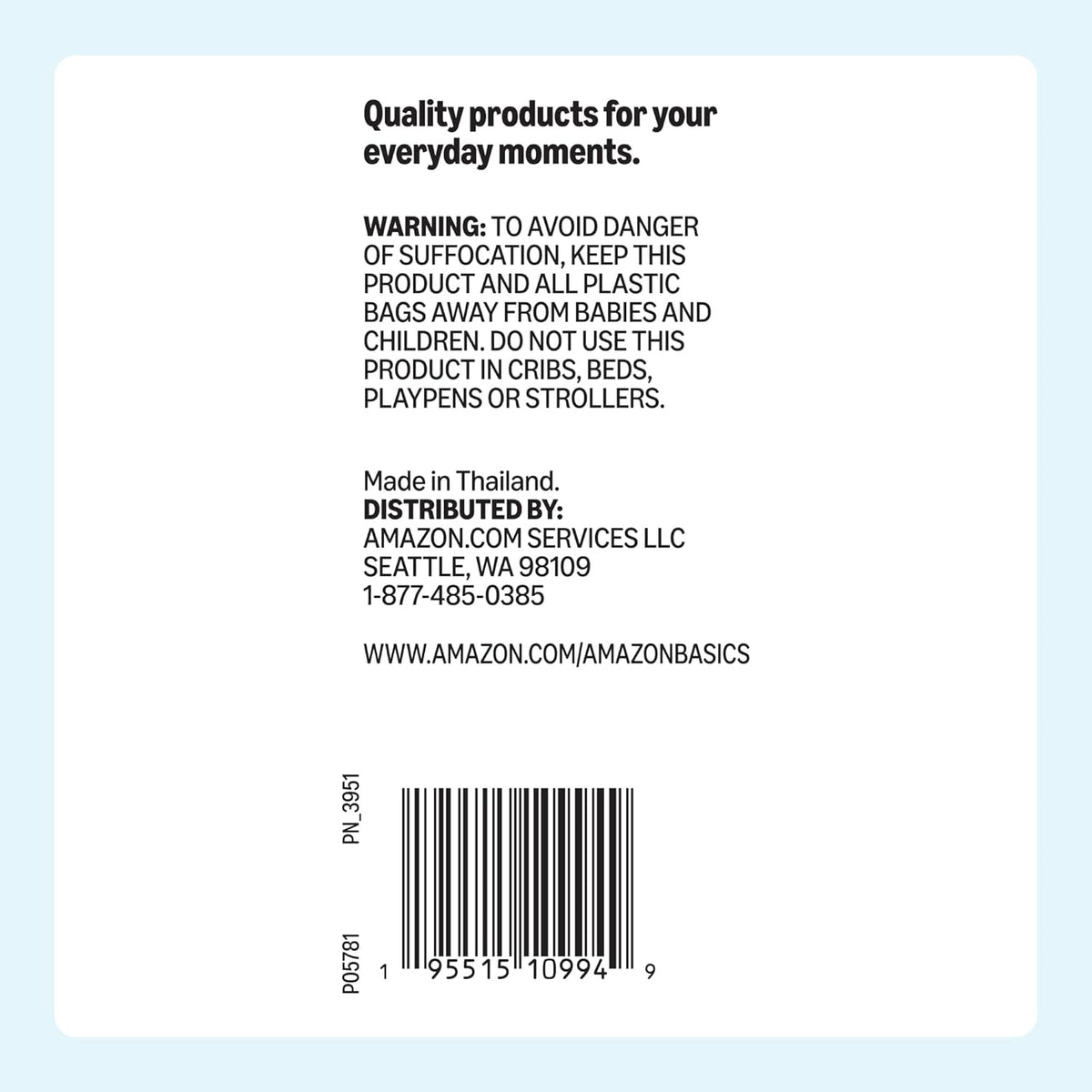 Amazon Basics Reclosable Food Storage Snack Bags