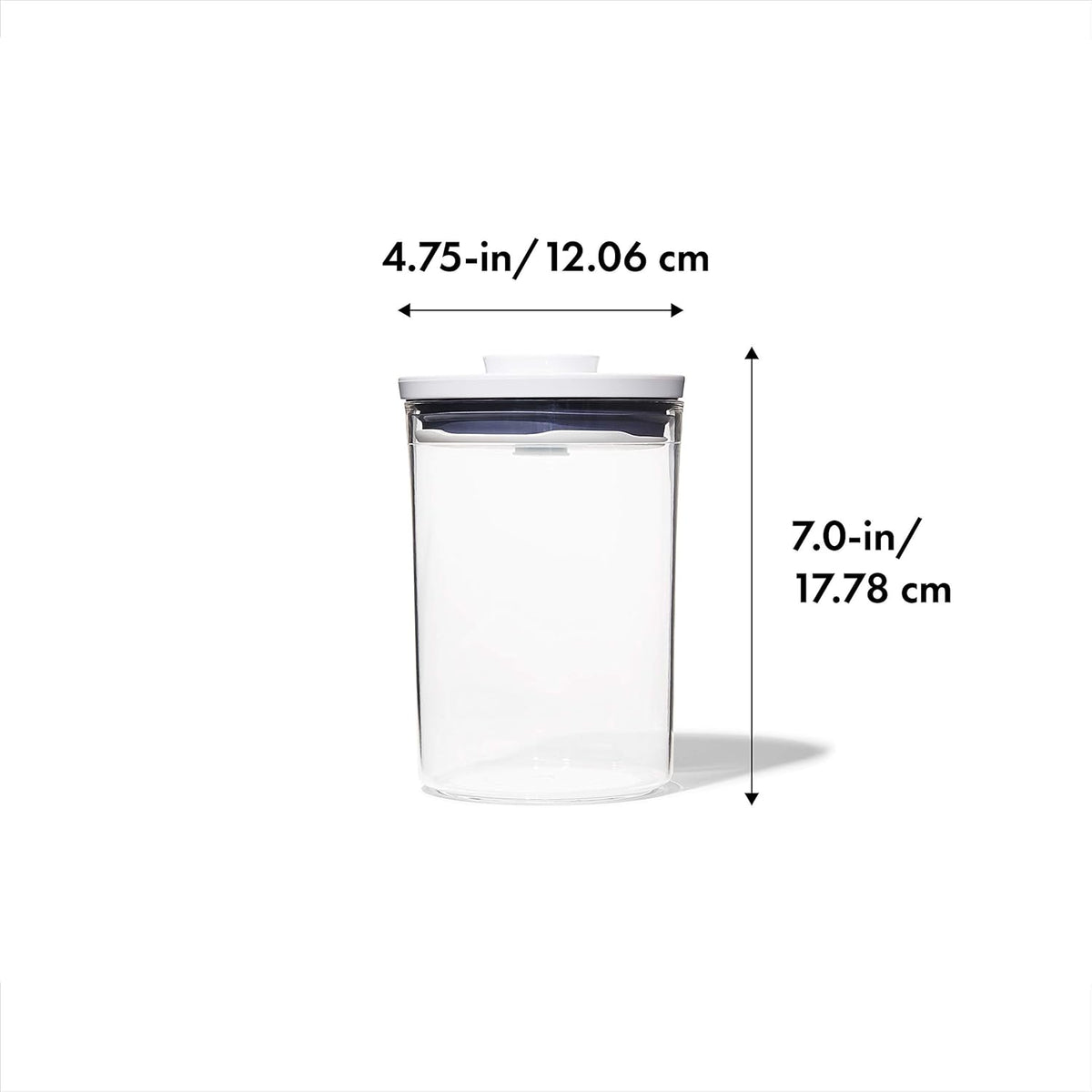 OXO Good Grips Round POP Container– 3.3 Qt for rice, pasta and more, White