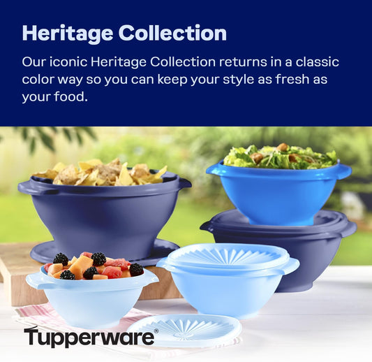 Tupperware Heritage Collection, New Food Storage Container Set in Vintage Pink, Dishwasher Safe and BPA Free (18 containers, 18 lids)