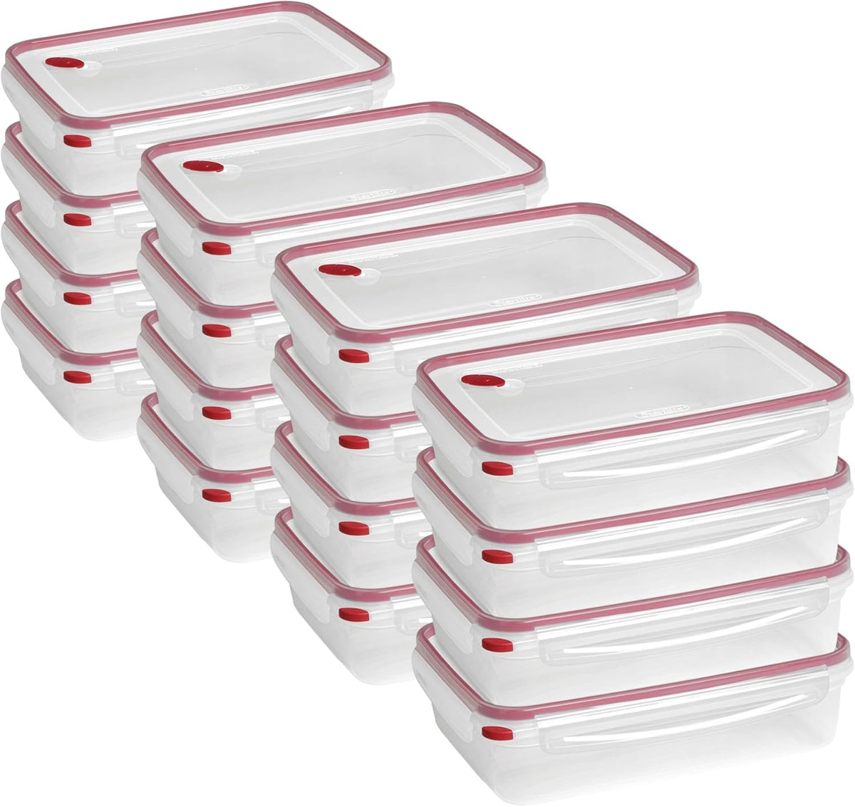 Sterilite Food Storage Container, Ultra-Seal Airtight Snapware with Lids, 16 Cup