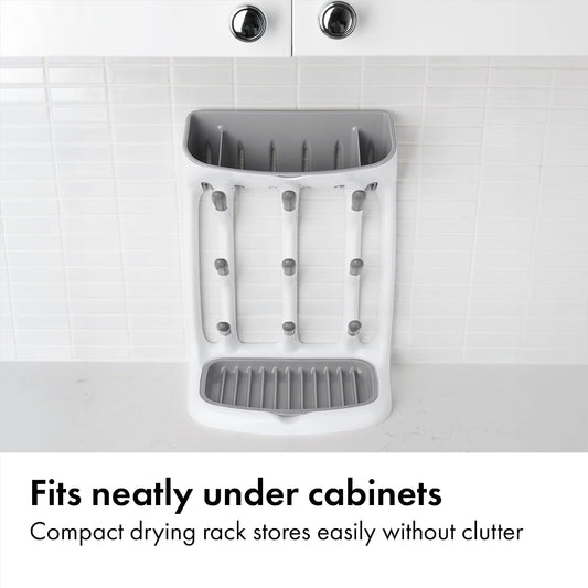 OXO Tot Expandable Drying Rack – Space-Saving Drying Rack | Newborn and Baby Essentials | Breastfeeding Essentials | Dry Baby Bottles | Save Space in Kitchen