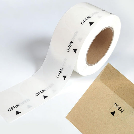 1000 Pcs Clear Round Stickers, 1-in Waterproof Clear Circle Sticker Transparent Self Adhesive Envelope Seal Sticker Labels for Gift Packaging, Mail,Boxes
