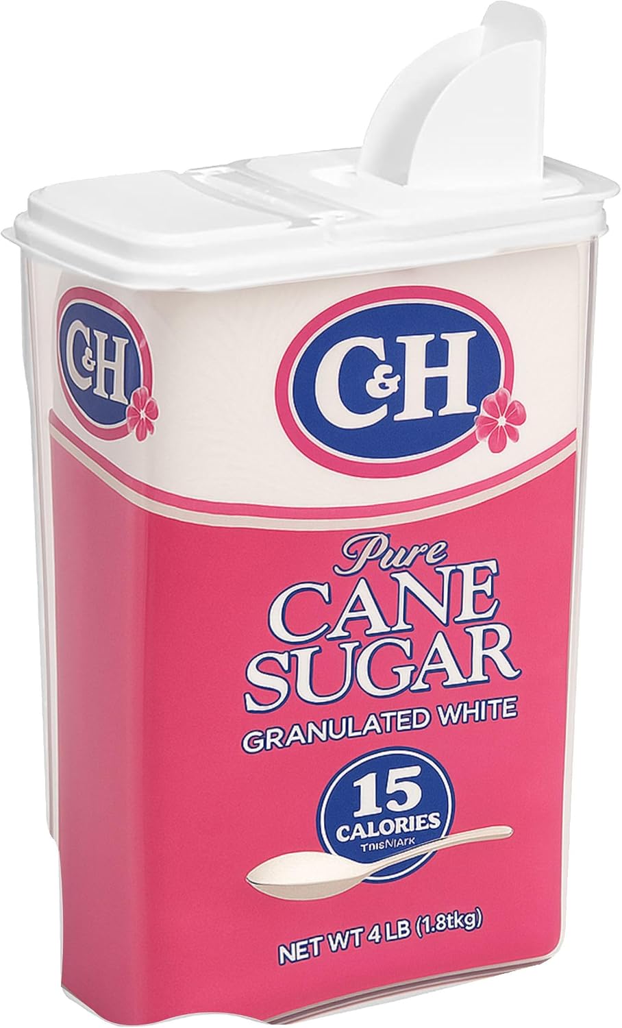 All Purpose Kitchen Organization Bag in Storage Container for Cereal, Flour, Sugar, Rice, 4 QT, White Lid