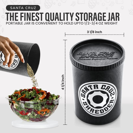 Containers for Herbs & Spices Storage, 0.5 Oz UV-Protected Airtight Sealable Container, Ultra-light & Sturdy Jar for Kitchen, Keeps Your Herbs Fresh