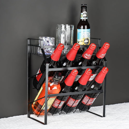 Tomorotec 3-Tier Compact Size Kitchen Spice Organizer Shelf Rack Storage, Bar Storage Cabinet Organization, Kitchen Counter & Cabinet Shelf Organizer