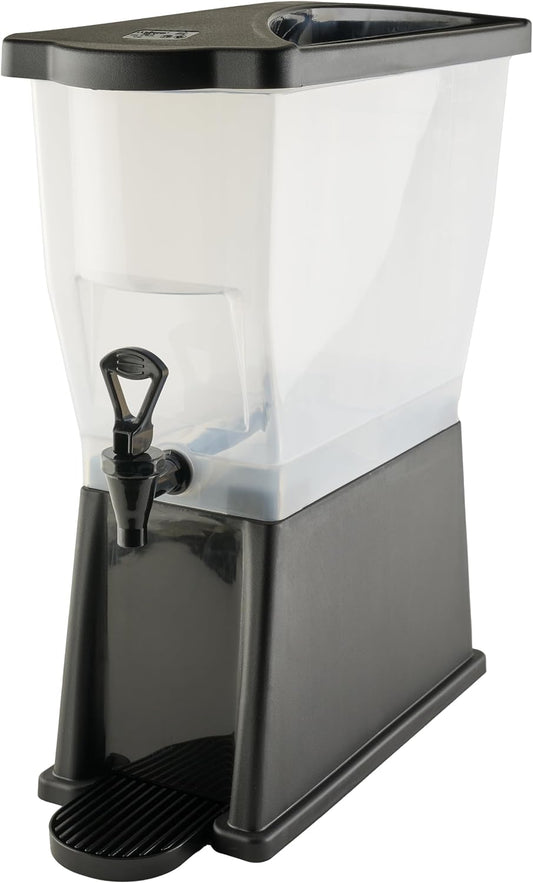 3 Gallon Slim Plastic Beverage Dispenser with Base