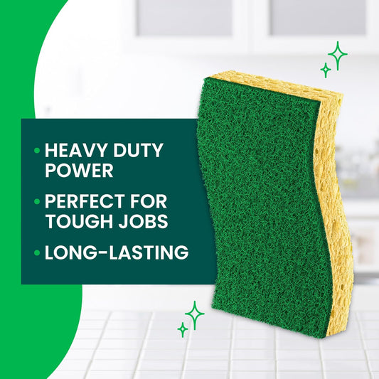 Heavy Duty Scrub Sponge, 6 Pack