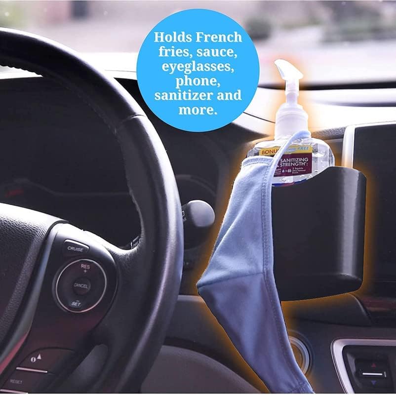 Vent N' Door Caddy and Sauce Caddy Combo Pack – French Fry Holder – Holds Fries, Sauce & More - Connects to Vent and Door – Just Clip It On - BPA Free - Shark Tank