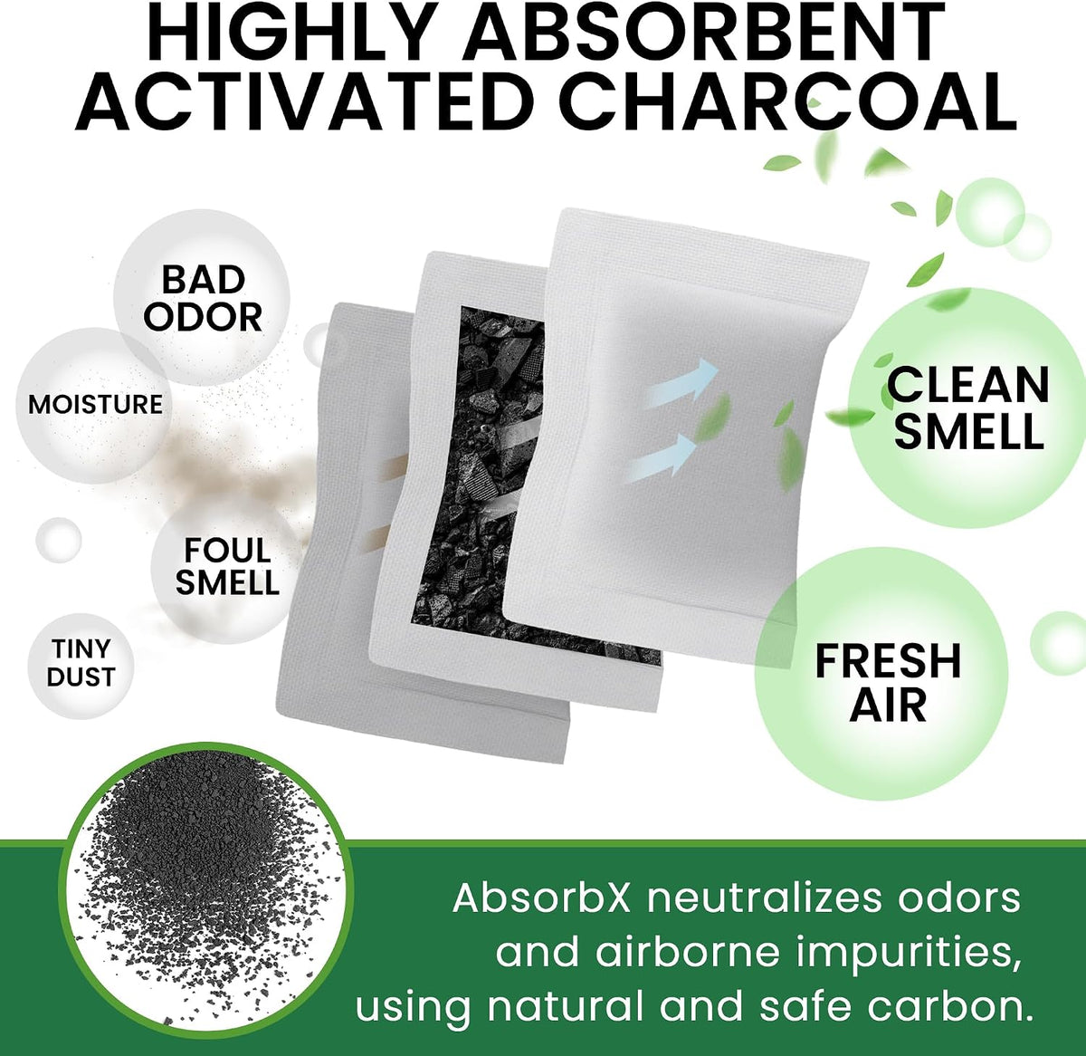 AbsorbX Odor Filter and Compartment Replacement; Compatible with Specific Models (see details below)