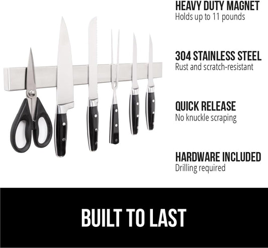 304 Stainless Steel Magnetic Knife Holder Strip, 18 Inch
