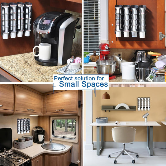 STORAGENIE K Cup Holders, Coffee Pod Holders for Keurig, Kcup Holders, Space Saving K pod Storage | Organizer, Perfect for Counters Small Space