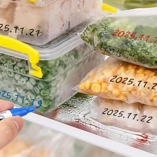 Freezer Marker Safe Marker Pen with Quick Drying Oil Based Inks Design for Refrigerator and Food Packaging Labeling Freezer