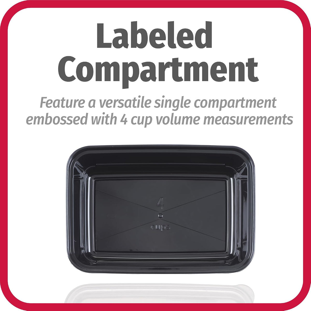 Meal Prep Containers, Single Compartment 10-Pack