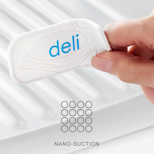 ReStickable™ Fridge Labels, 3D Fridge Labels, Reusable Nano-Suction, White